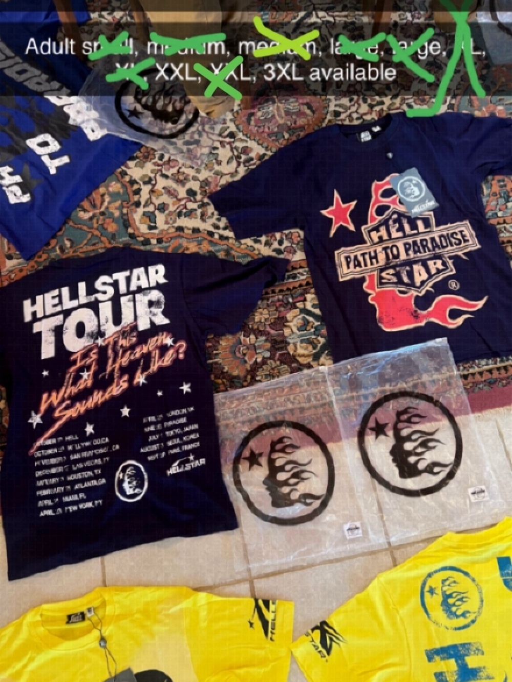 Men’s hellstar shirts size 3XL